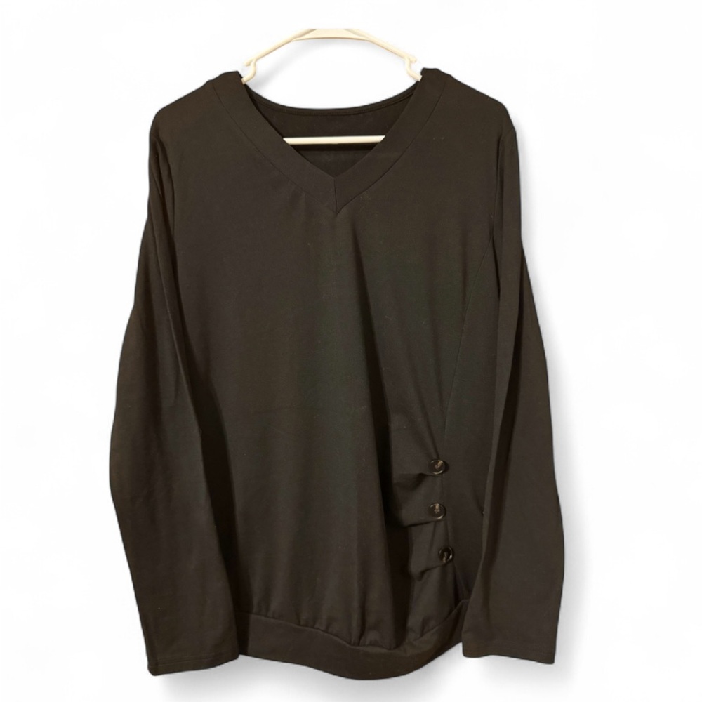 Elegant Black Women's Tunic Top